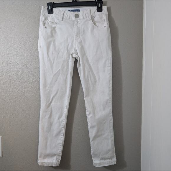 Democracy White Denim Skinny Jeans - Picture 1 of 4